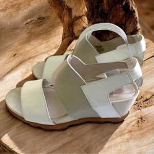 Sorel Joanie II Slingback Sandals Women's Size 8 White /Cream